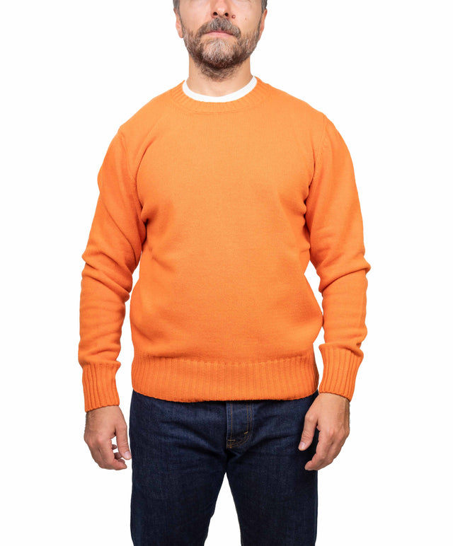 Doppia A maglione - girocollo, arancio
