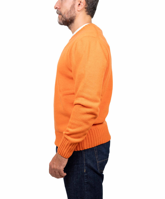 Doppia A maglione - girocollo, arancio