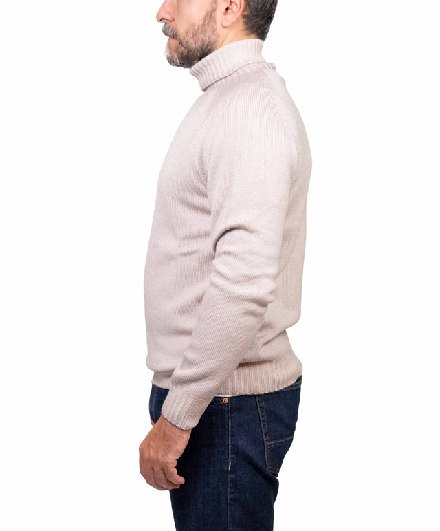 Officina Filati maglione - dolcevita beige chiaro