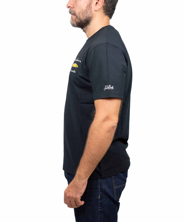 Saint Barth T-shirt - le uniche corna che accetto, nero