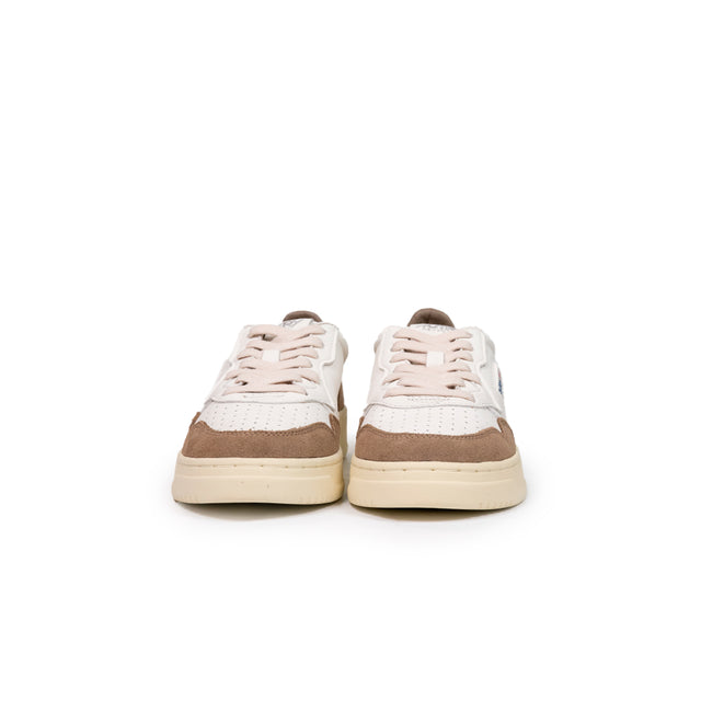 Sneaker Autry - Medialist low wom in pelle e suede marrone