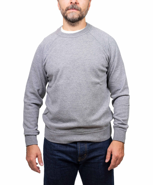 Filippo De Laurentis - felpa lana cachemire, grigio medio