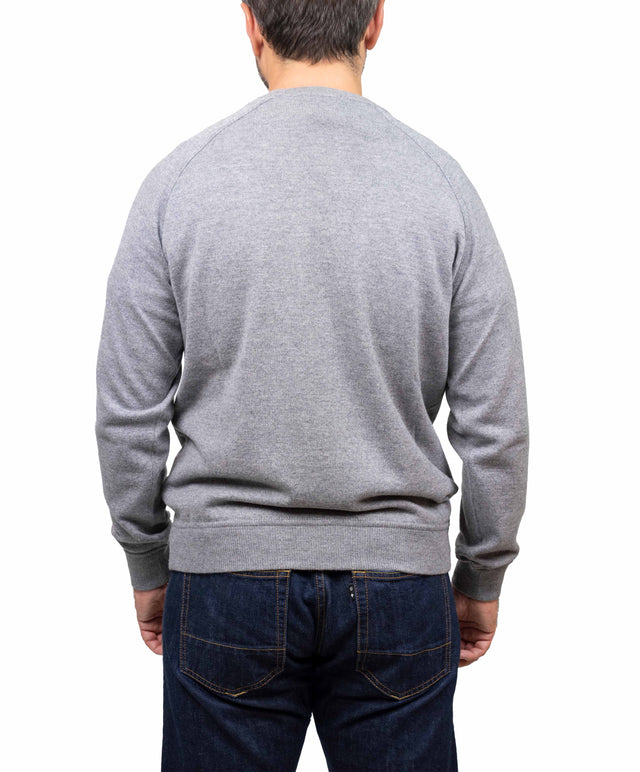 Filippo De Laurentis - felpa lana cachemire, grigio medio