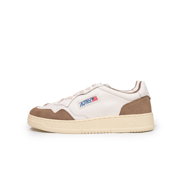 Sneaker Autry - Medialist low in pelle e suede marrone