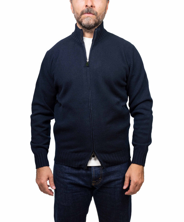 Filippo De Laurentis - bomber zip, blu