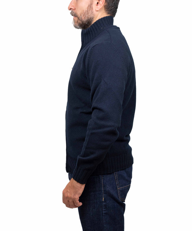 Filippo De Laurentis - bomber zip, blu
