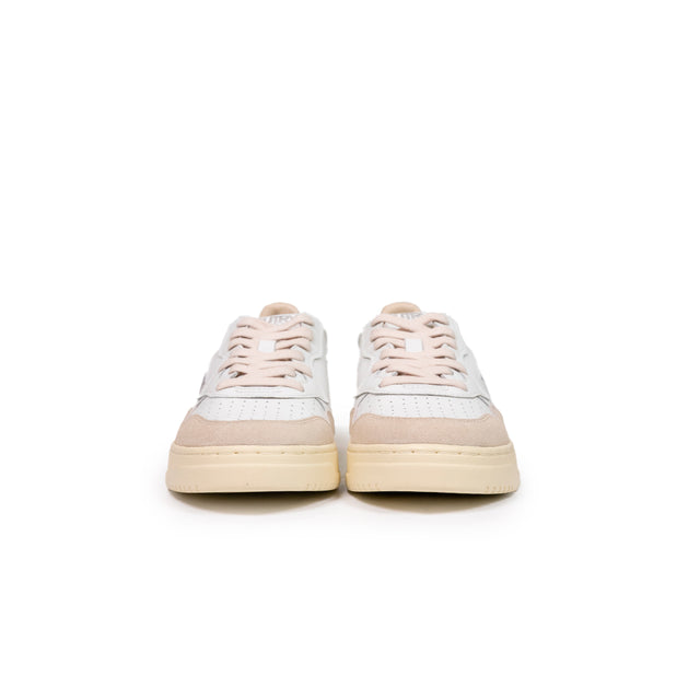 Sneaker Autry - Medialist low in pelle e suede beige e fango