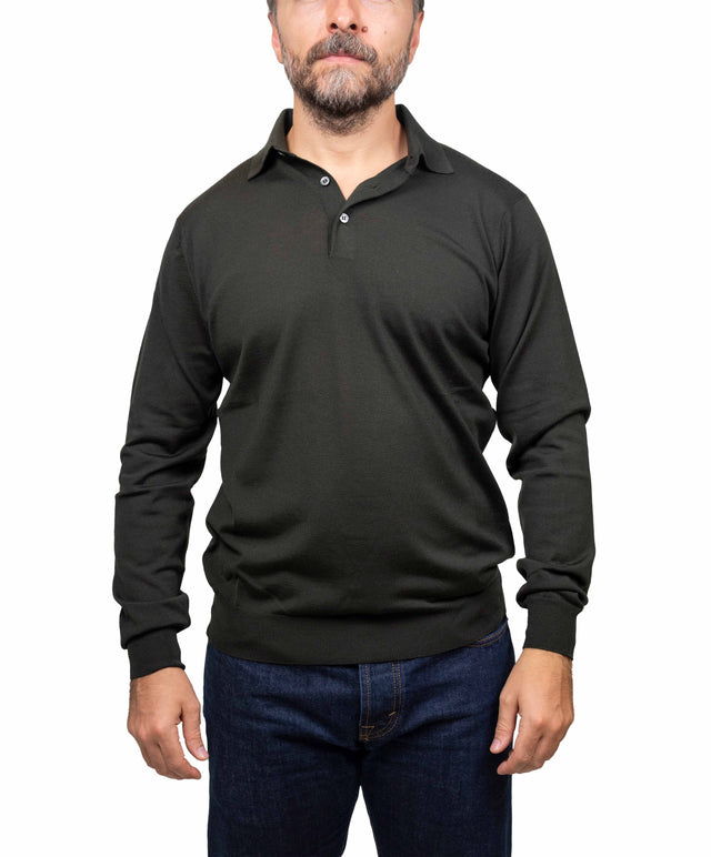 Filippo De Laurentis - polo merino, verde militare