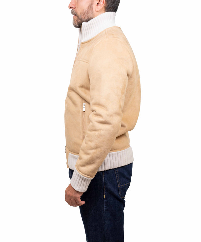Gran Sasso giacca - faux monton, beige chiaro