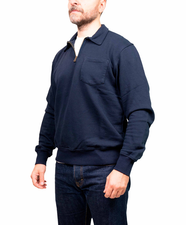 Y Piazza San Carlo 176 - Il salotto di Torino -  Felpa mezza zip blu