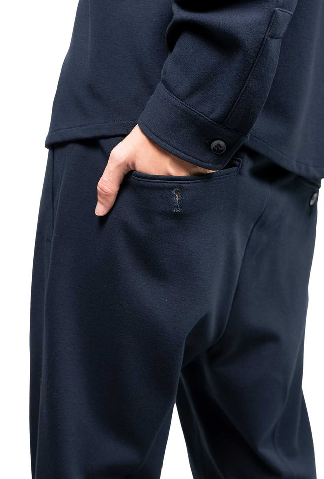 Cruna pantalone - Jogger jersey blu