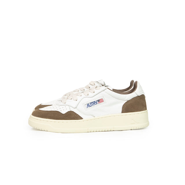 Sneakers Autry - Medalist Low goat suede wht/street marrone