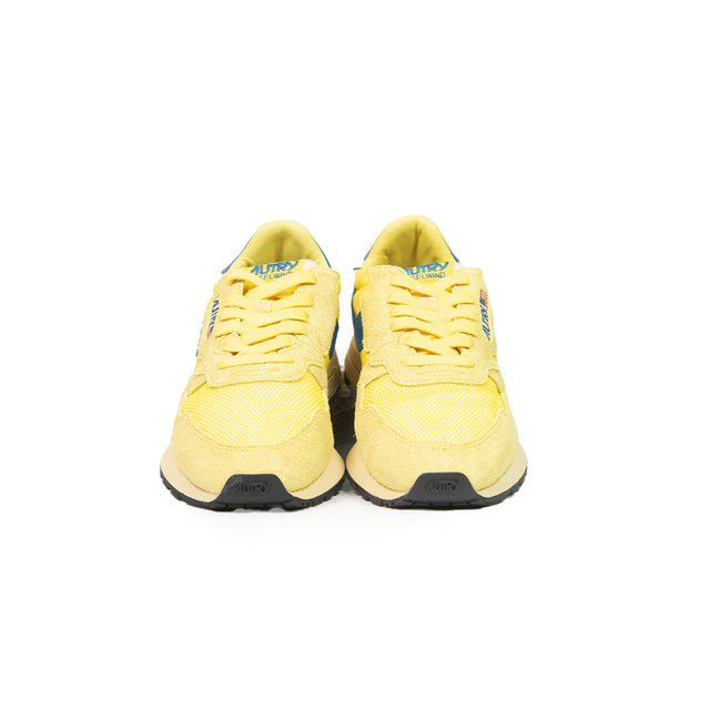 Sneaker Autry - Reelwind low wom suede/net giallo e blu