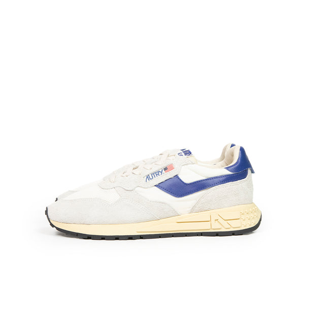 Sneaker Autry - Reelwind low wom suede/net bianco e blu