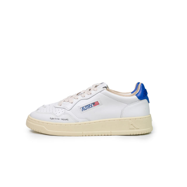 Sneakers Autry - medalist low man leather bianco e bluette