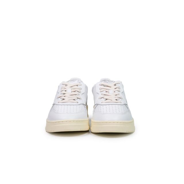 Sneakers Autry - medalist low man lather bianco e blu