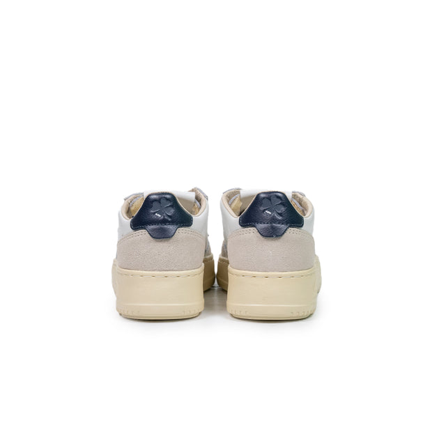 Sneakers Autry Kids - pelle bianca e blu e suede