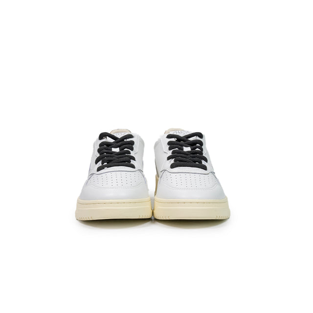 Sneakers Autry - medalist low woman pelle Bianca e dettaglio animalier