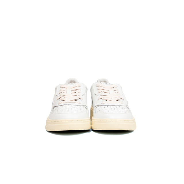 Sneakers Autry- medalist low man leather pelle bianca e nera