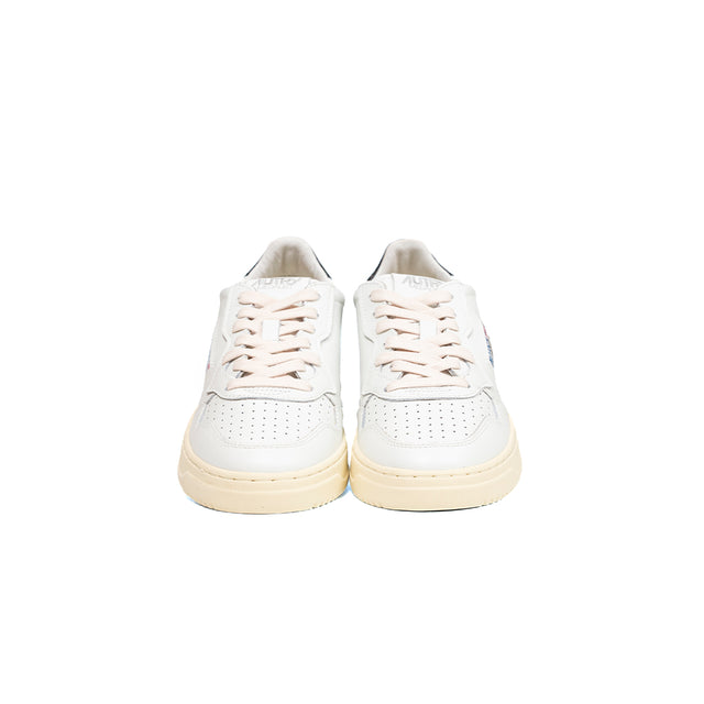 Sneakers Autry- medalist low man leather pelle bianca e nera