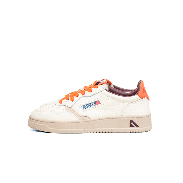 Sneakers Autry- medalist low man elephant Bianca e arancio