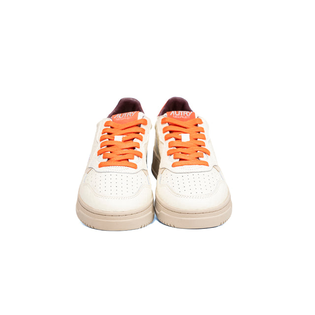 Sneakers Autry- medalist low man elephant Bianca e arancio