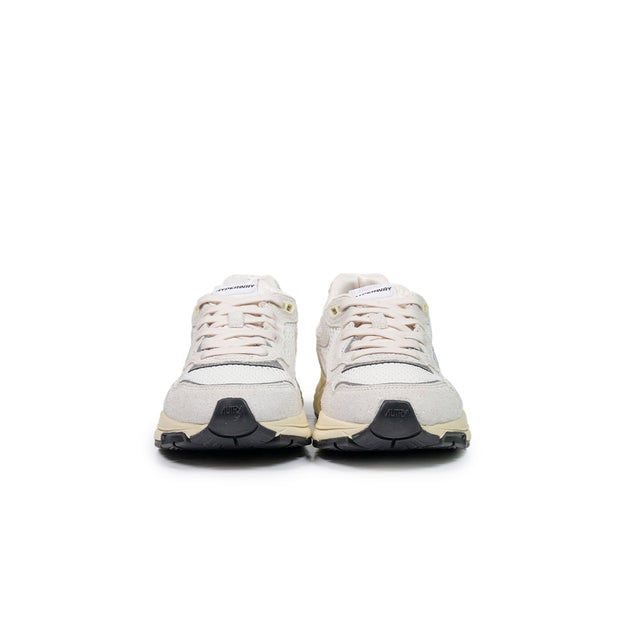 Sneakers Autry - Hyperway low woman in mesh e suede glitter bianco e grigio
