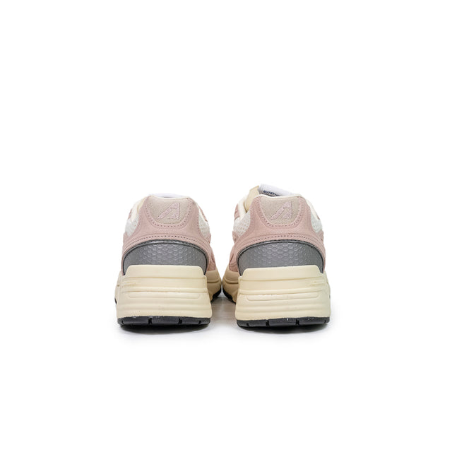 Sneakers Autry- Hyperway low woman in mesh argento e suede rosa