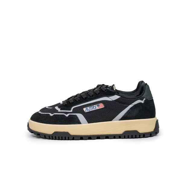 Sneakers Autry- Wildspace low man dragon mesh e suede nero