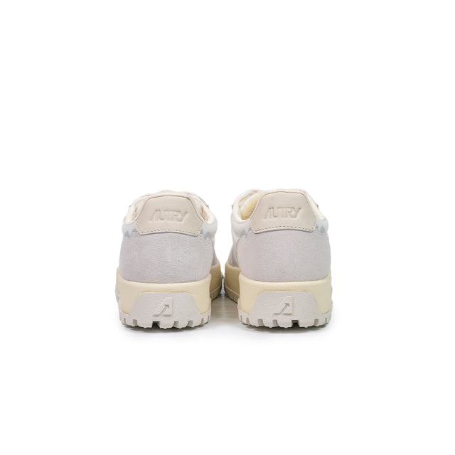 Sneakers Autry - Wildspace low man dragon mesh e suede bianco
