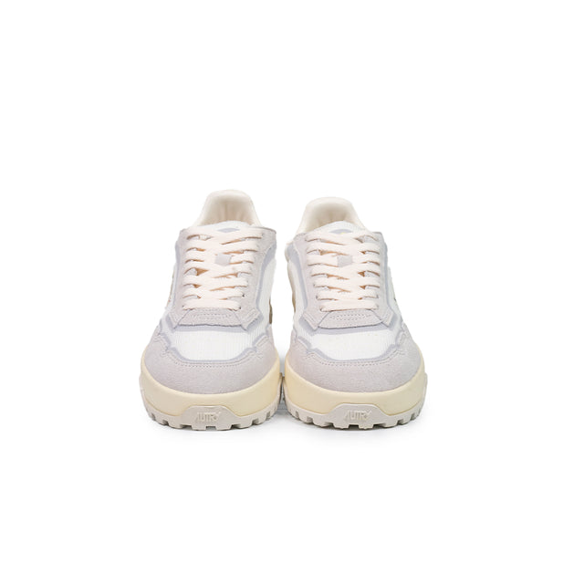 Sneakers Autry - Wildspace low man dragon mesh e suede bianco