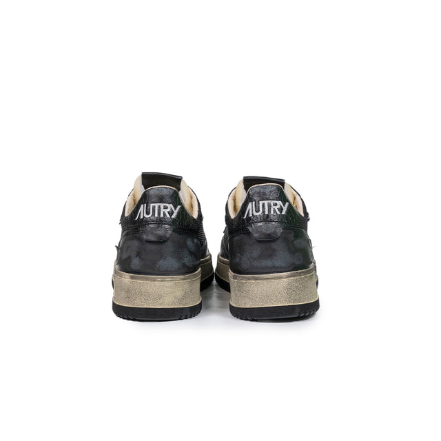 Sneakers Autry - Super vintage low man nero
