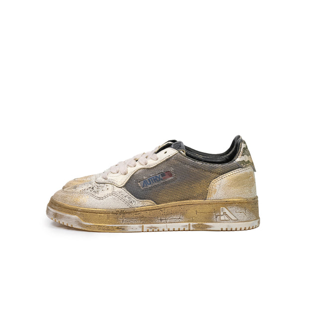 Sneakers Autry - Super vintage low woman dark metal e gold