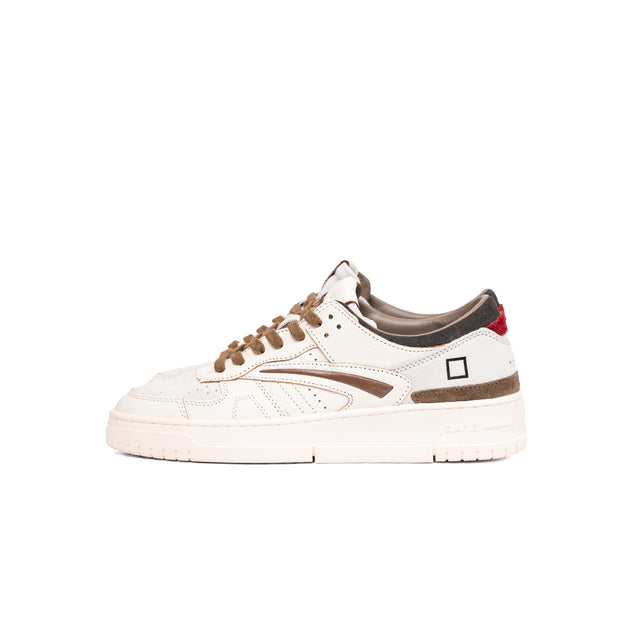 Sneakers D.A.T.E. - Torneo Pelle e suède bianca e marrone
