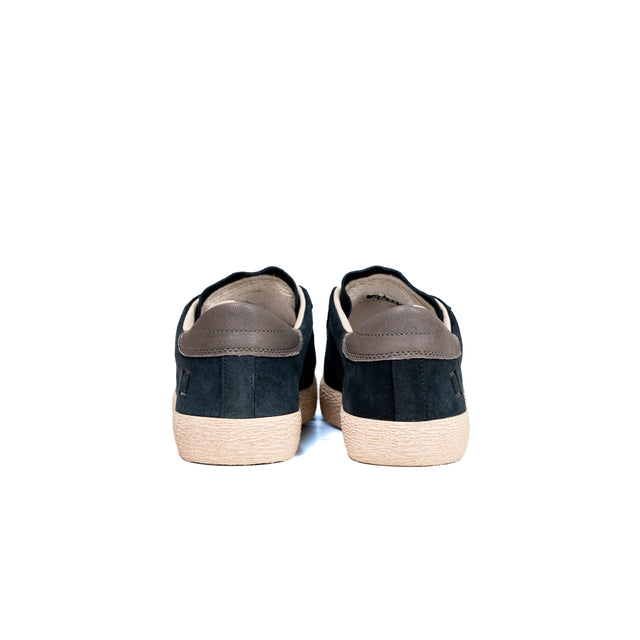 Sneakers D.A.T.E. - Hill Low Suede e cuoio blu
