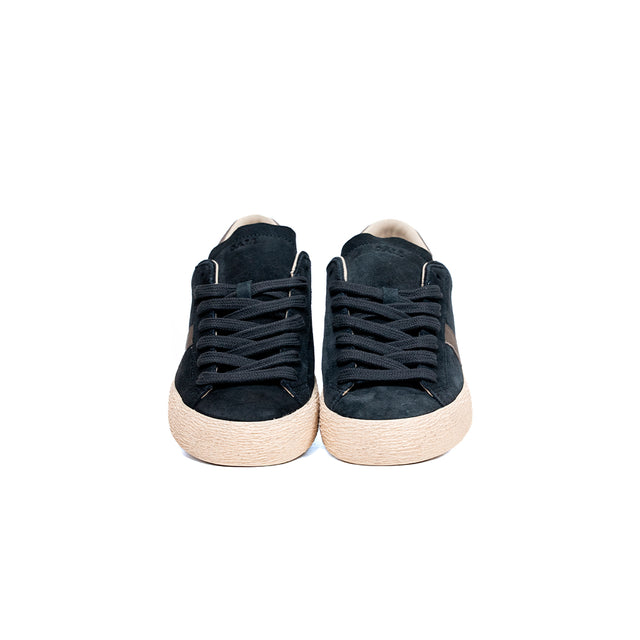 Sneakers D.A.T.E. - Hill Low Suede e cuoio blu