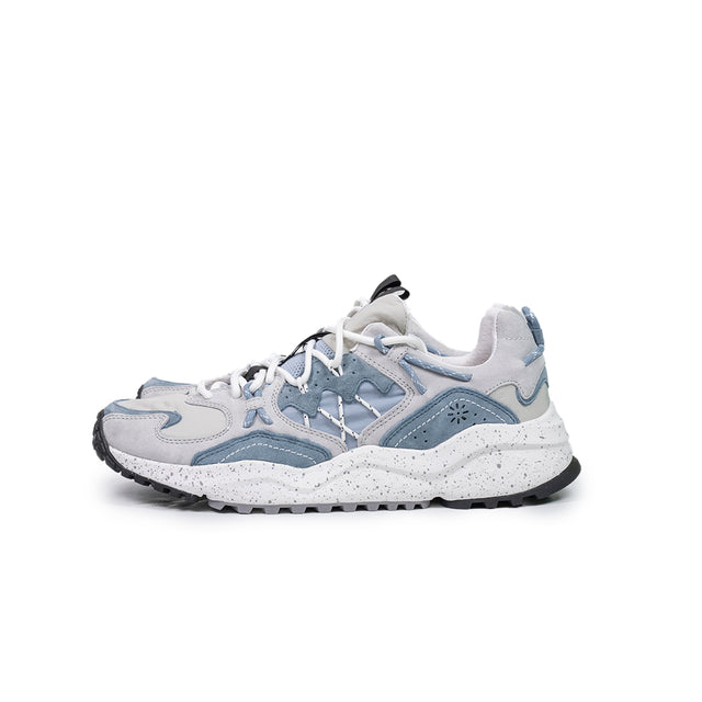 Sneakers Flower Mountain - Yamano 3 UNI suede e nylon grigio chiaro e azzurro