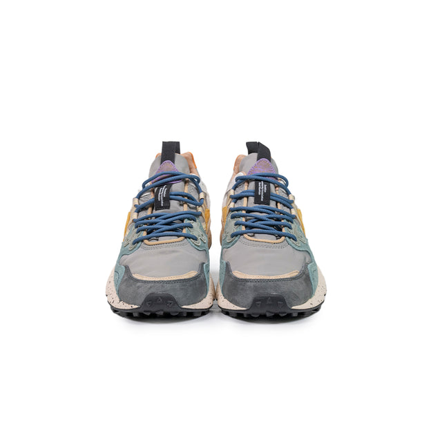 Sneakers Flower Mountain - Yamano 3 UNI suede e nylon grigio, ocra e ottanio