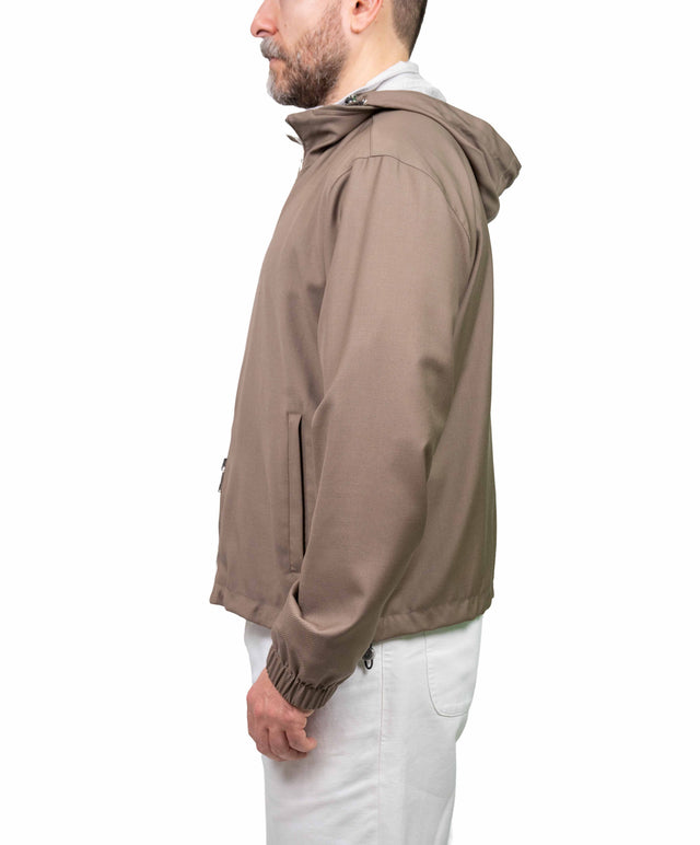 Montecore - Bomber cappuccio e tabacco