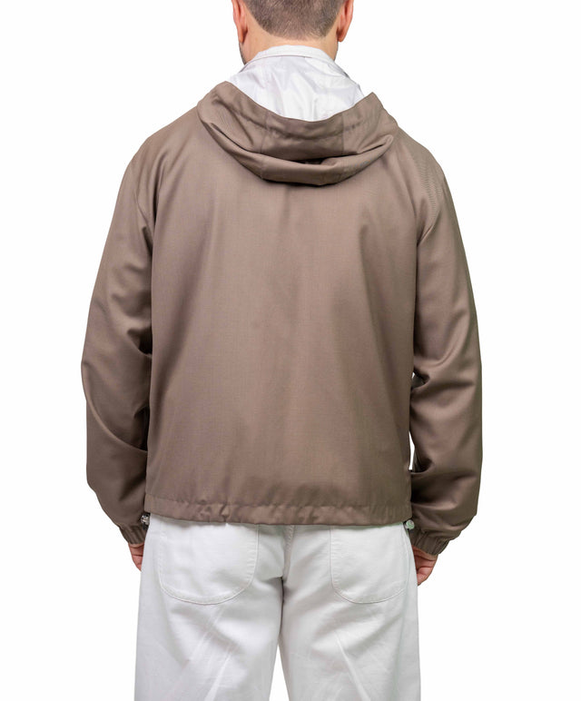 Montecore - Bomber cappuccio e tabacco