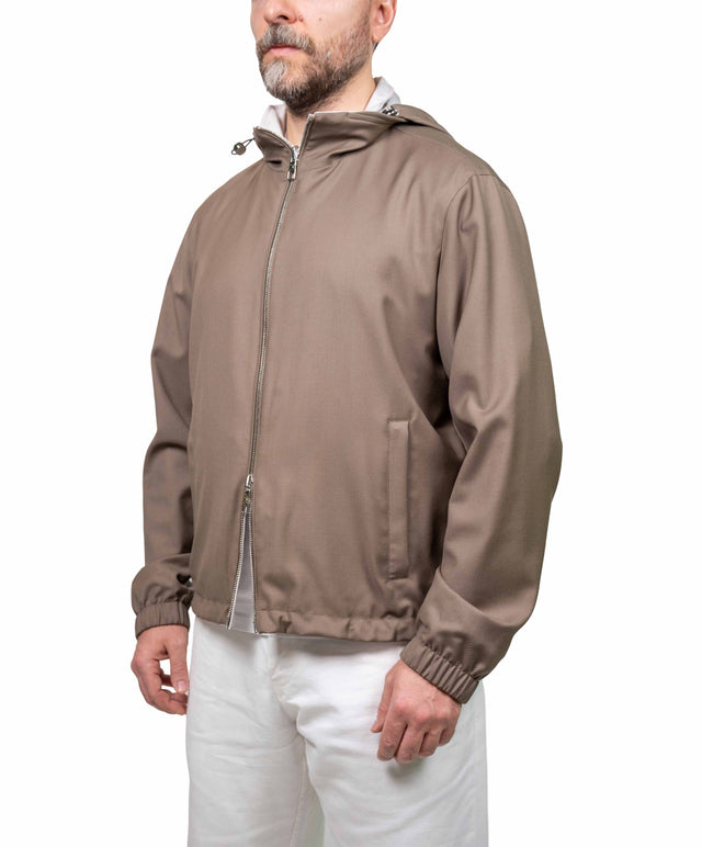 Montecore - Bomber cappuccio e tabacco