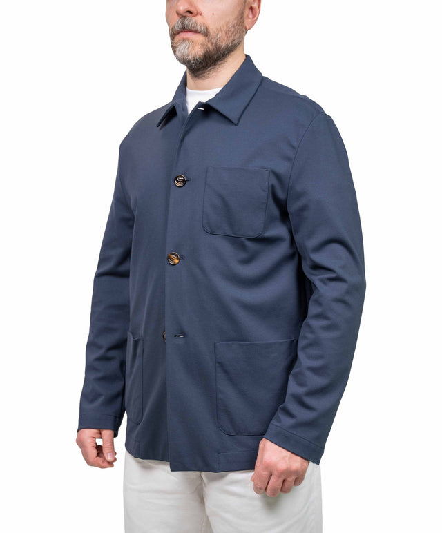 Moorer - Giacca  work jersey blu