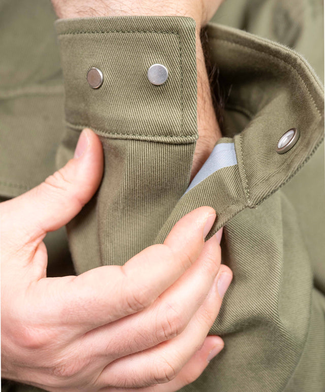 Duno - Giacca work cotone verde militare