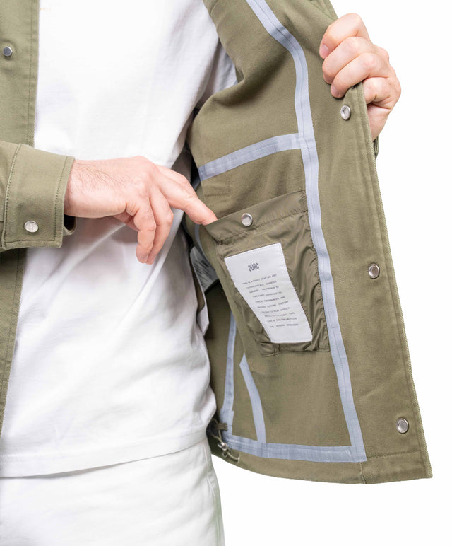 Duno - Giacca work cotone verde militare