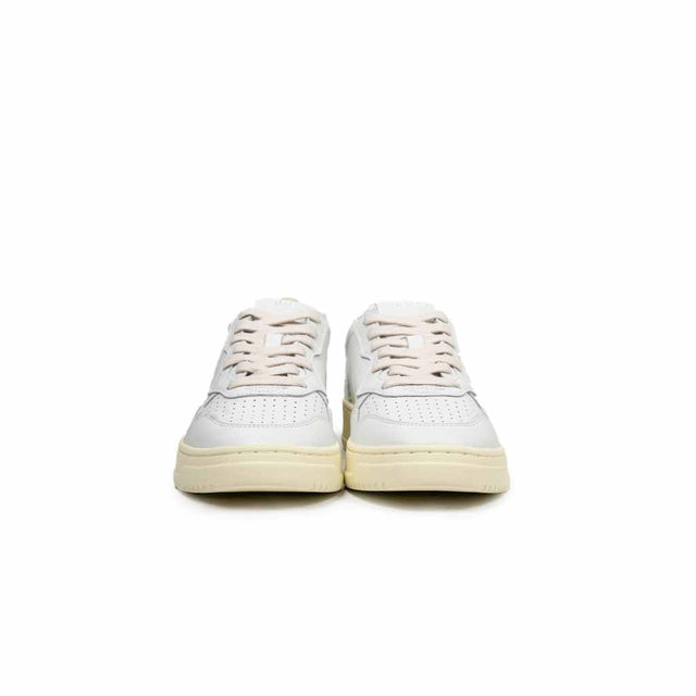 Sneakers Autry - Medalist low wom Leather ART Argento e Bianco