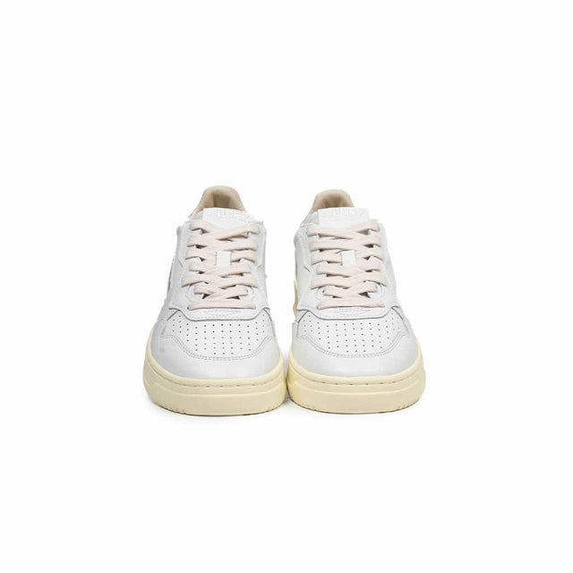 Sneakers Autry - Medalist low wom Leather ART Argento e Bianco