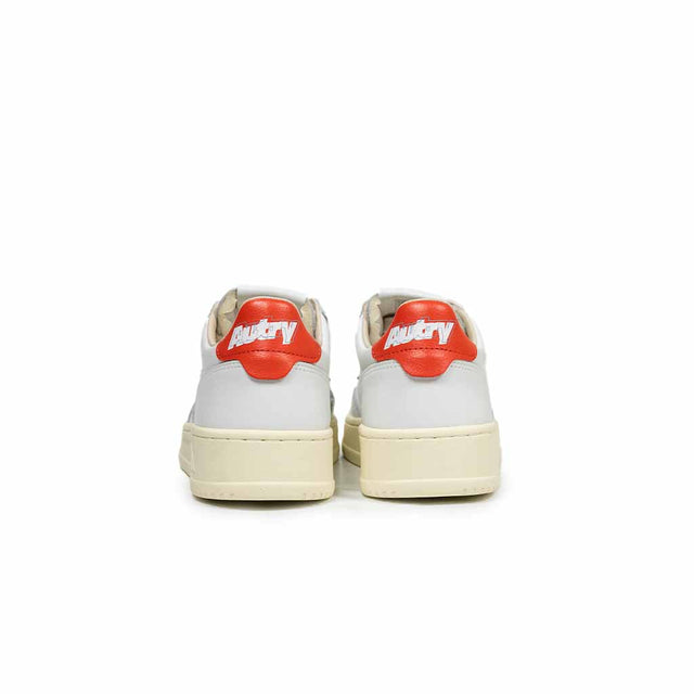 Sneakers Autry - Medalist low wom Leather  Rosso e Bianco