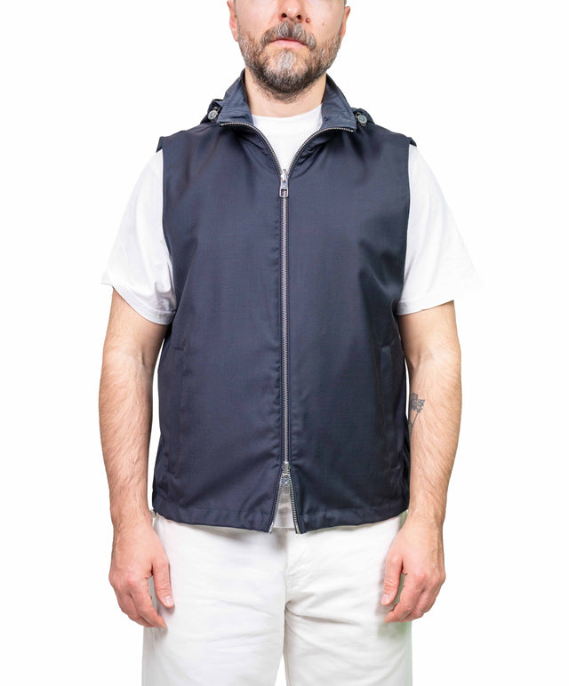 Montecore - Gilet di lana blu