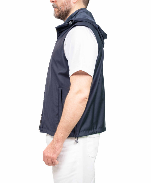 Montecore - Gilet di lana blu