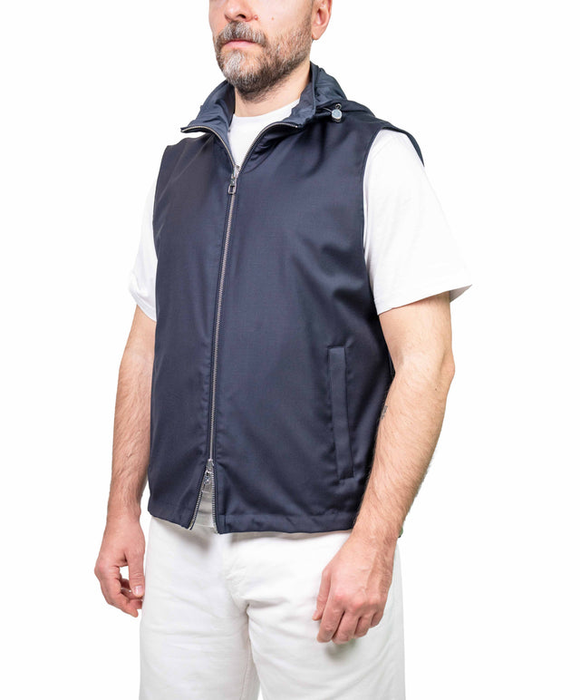 Montecore - Gilet di lana blu